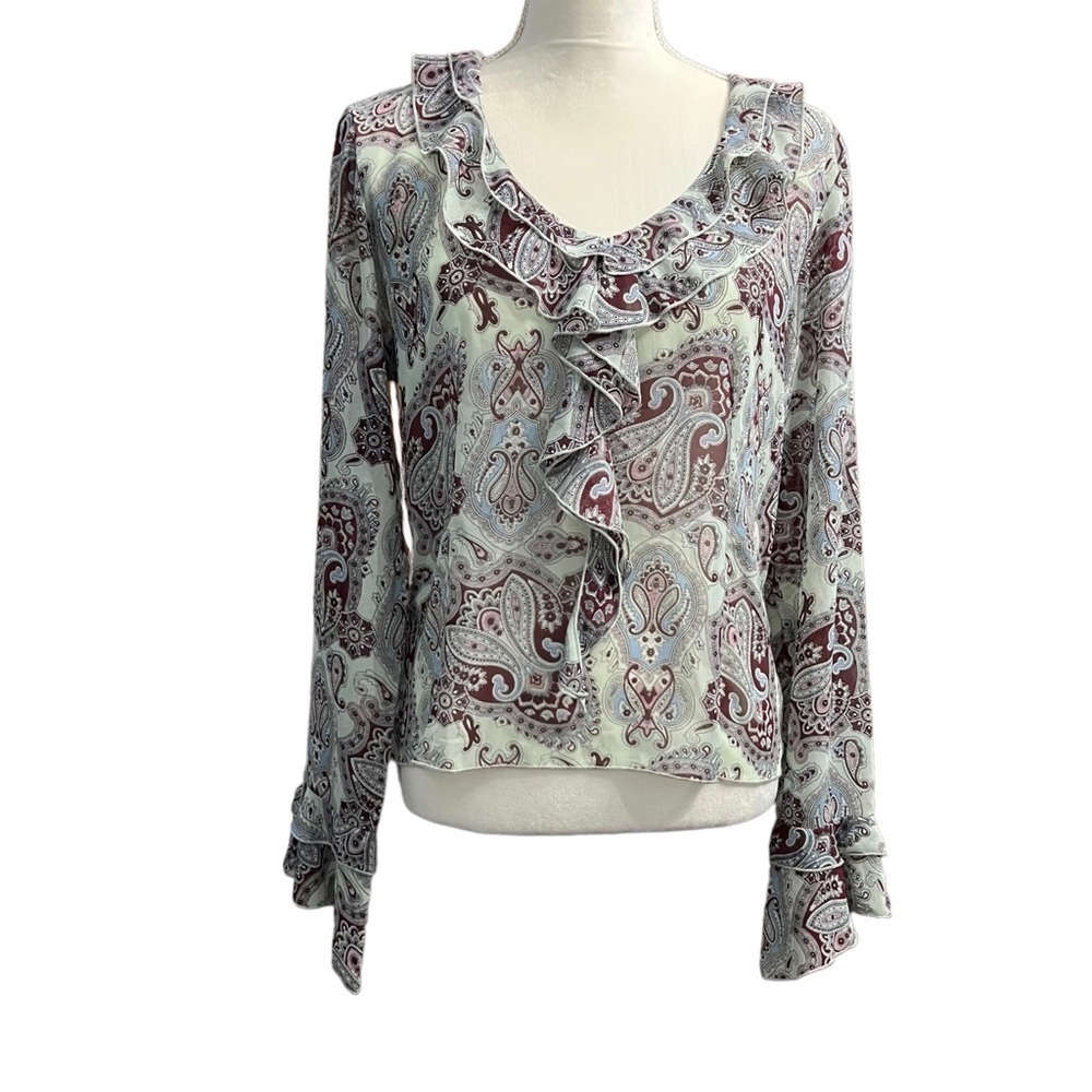 Lucky Brand (EUC) Women’s Long Sleeve Top Size Large - Picture 8 of 8